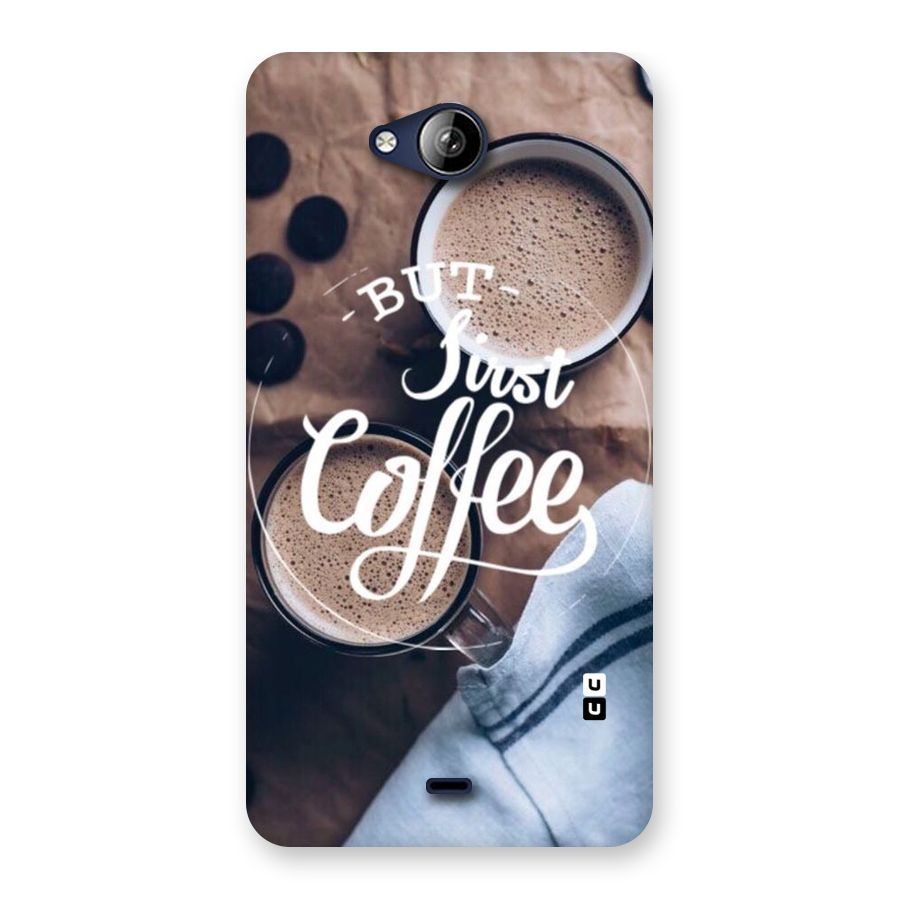 Just Coffee Back Case for Canvas Play Q355