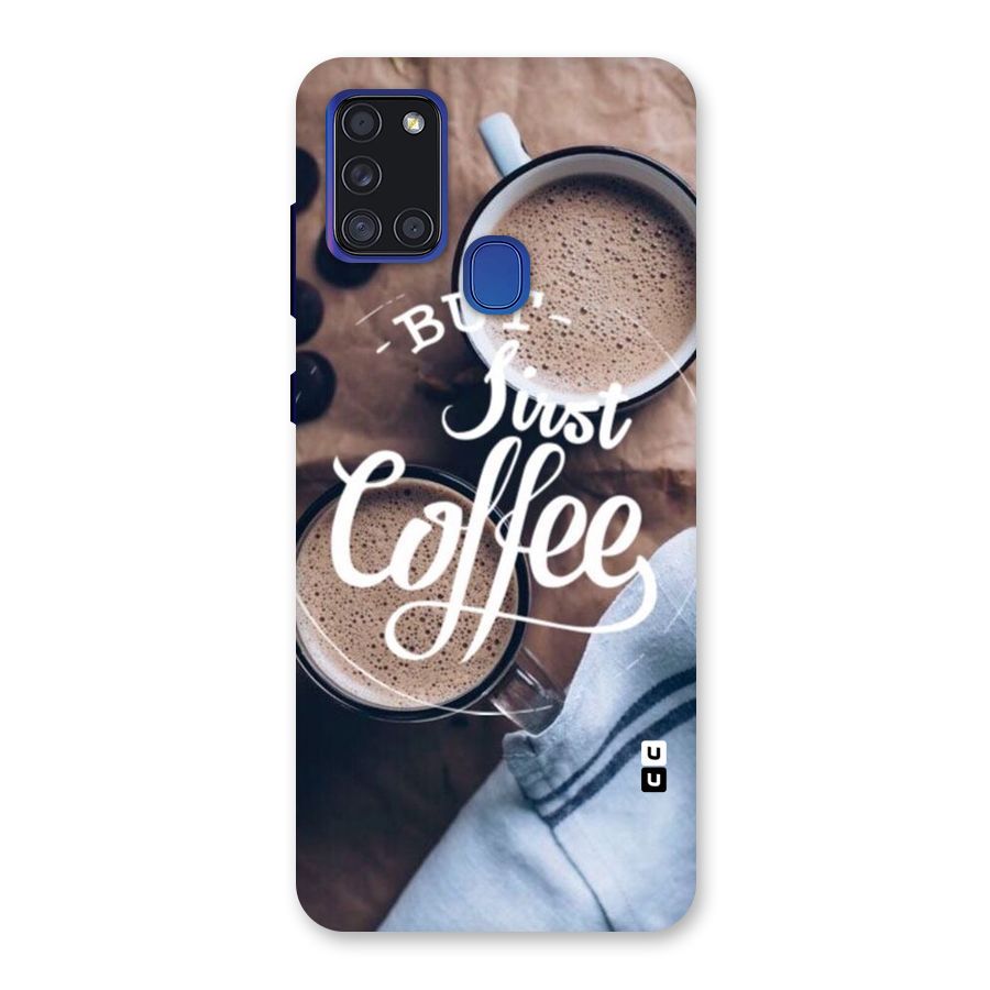 Just Coffee Back Case for Galaxy A21s