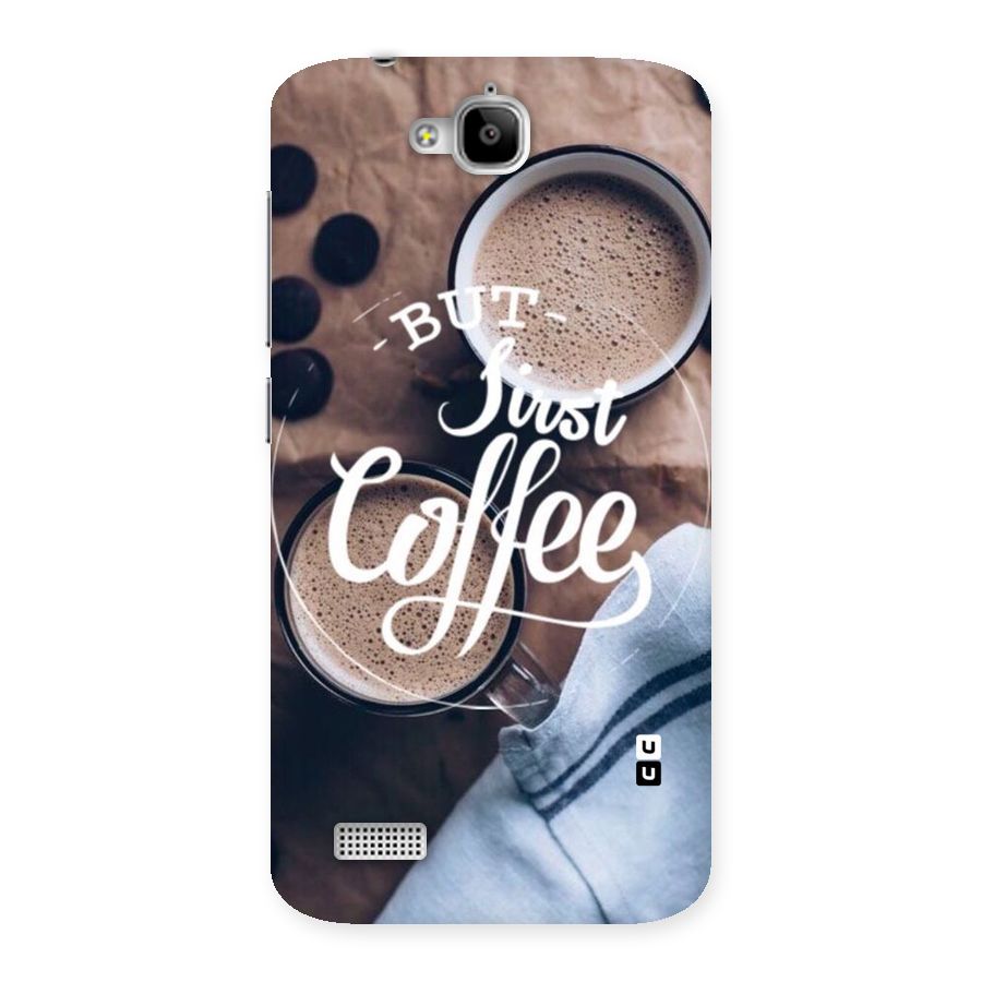 Just Coffee Back Case for Honor Holly