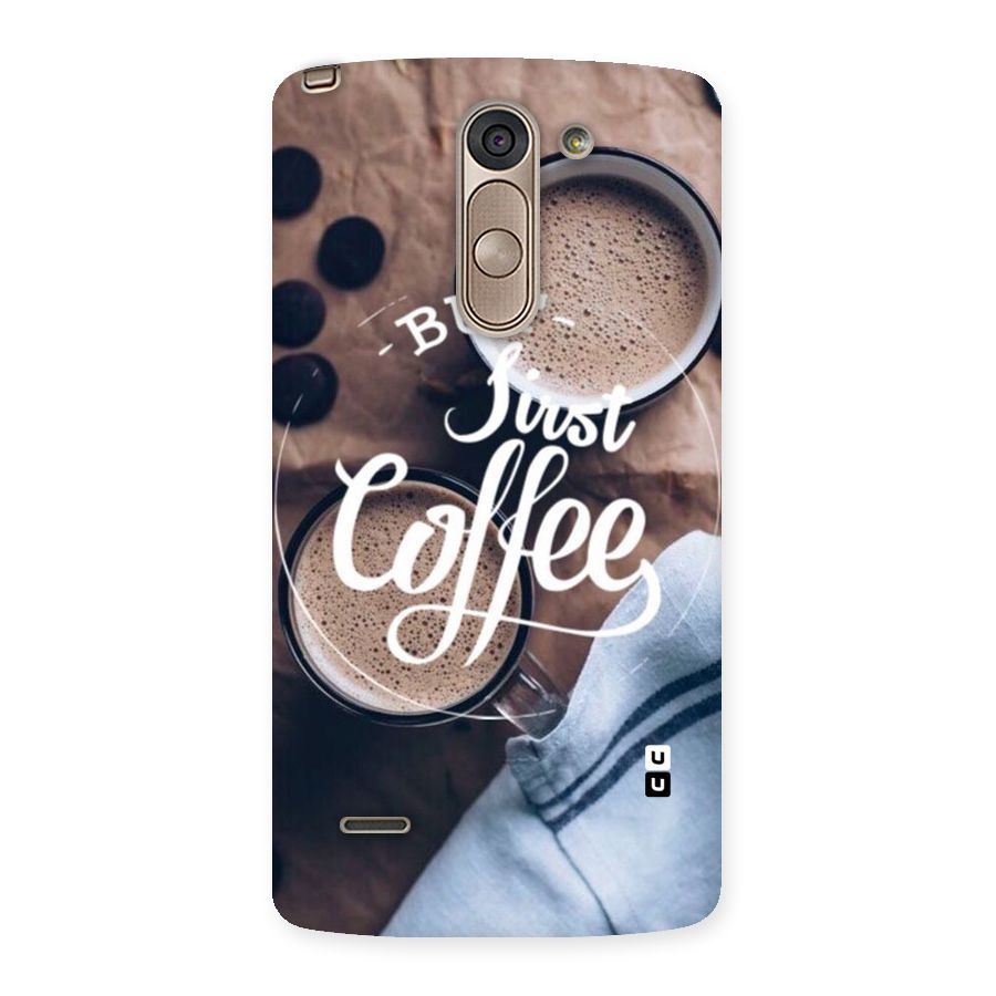 Just Coffee Back Case for LG G3 Stylus