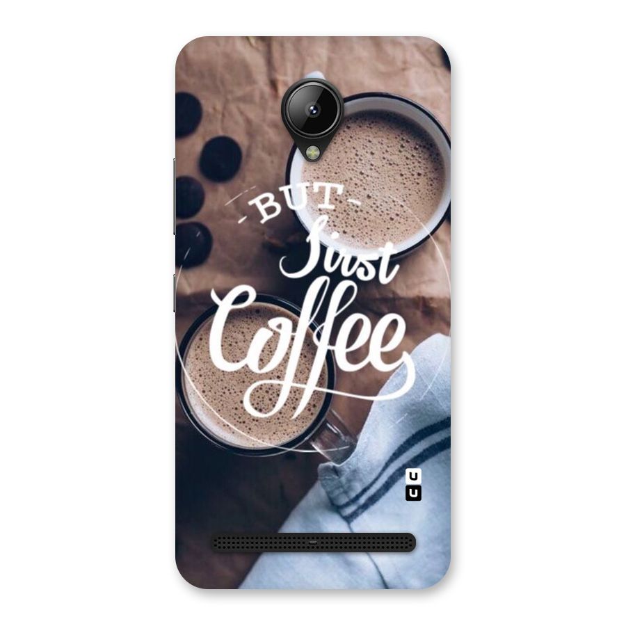 Just Coffee Back Case for Lenovo C2