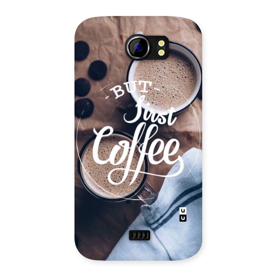 Just Coffee Back Case for Micromax Canvas 2 A110