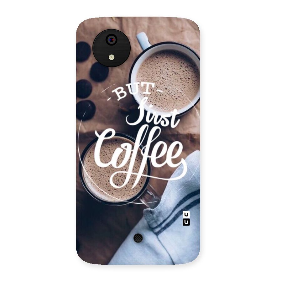 Just Coffee Back Case for Micromax Canvas A1