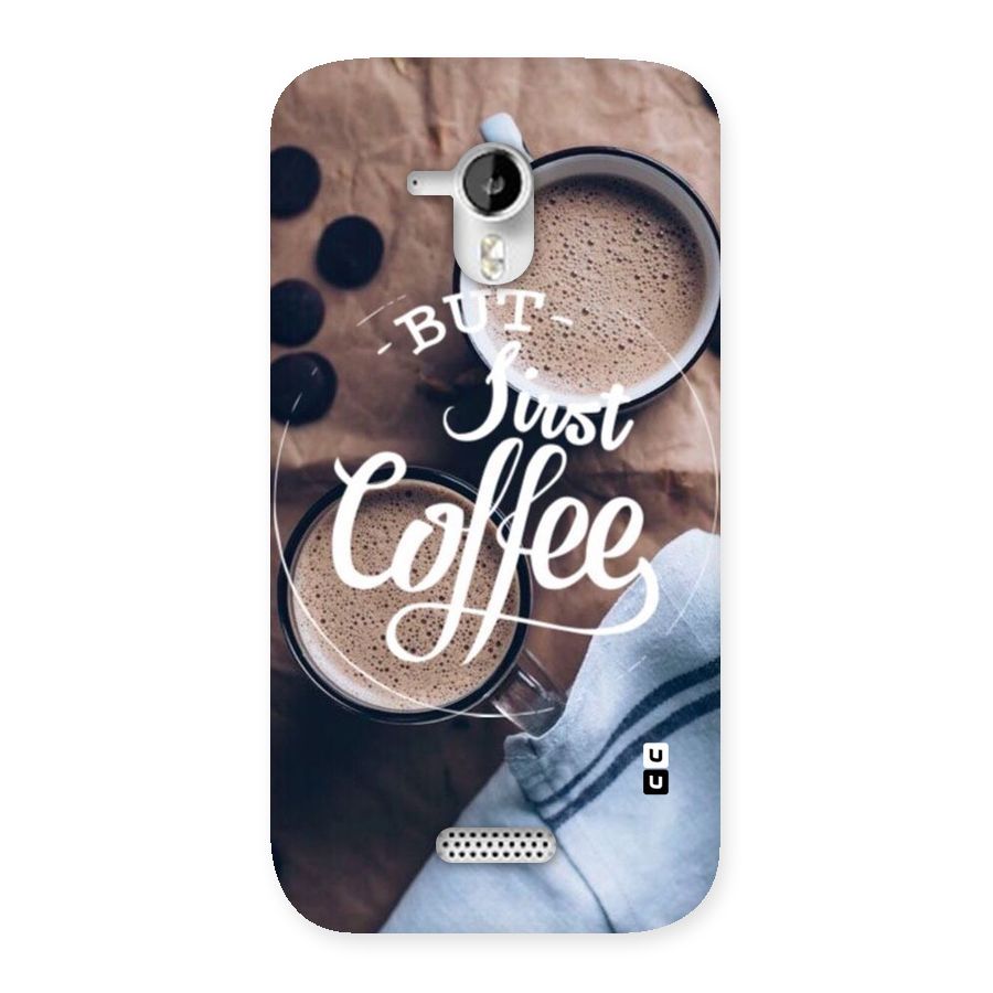 Just Coffee Back Case for Micromax Canvas HD A116