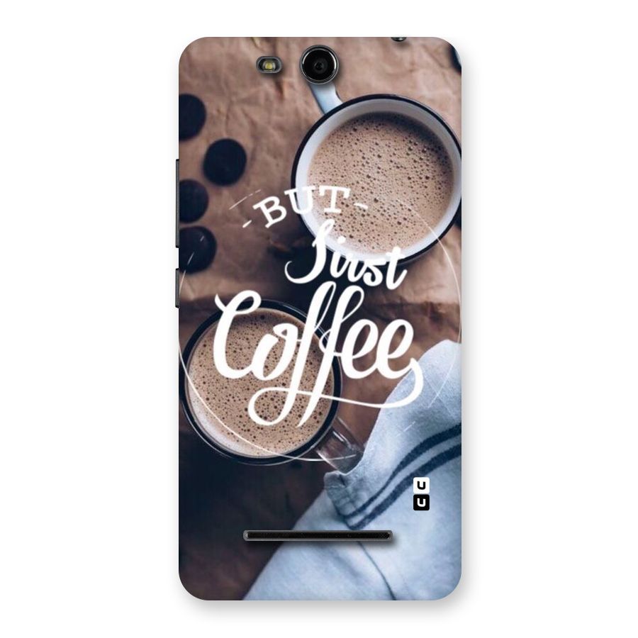 Just Coffee Back Case for Micromax Canvas Juice 3 Q392