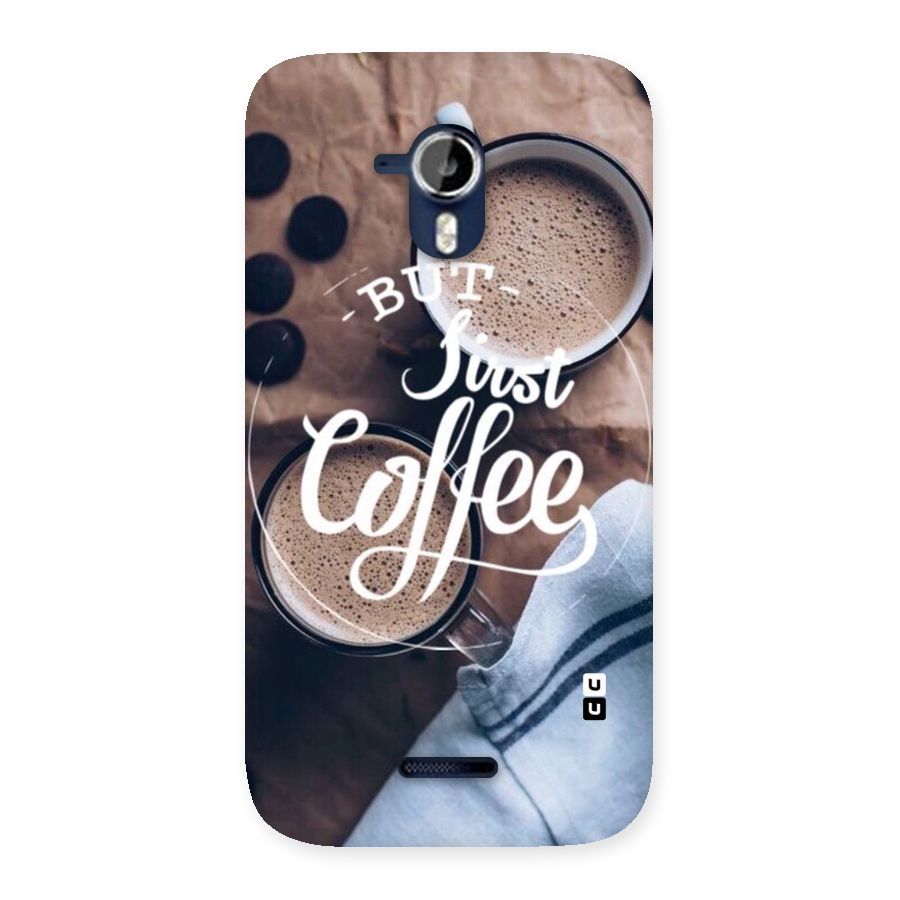Just Coffee Back Case for Micromax Canvas Magnus A117