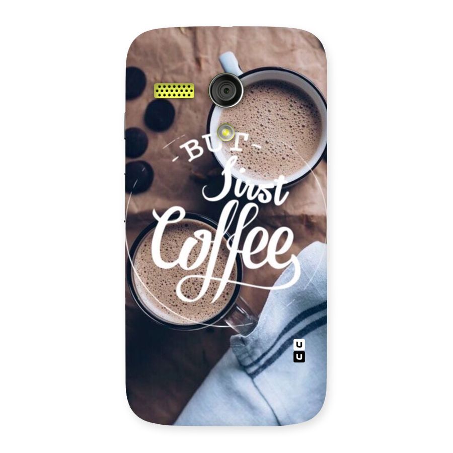 Just Coffee Back Case for Moto G