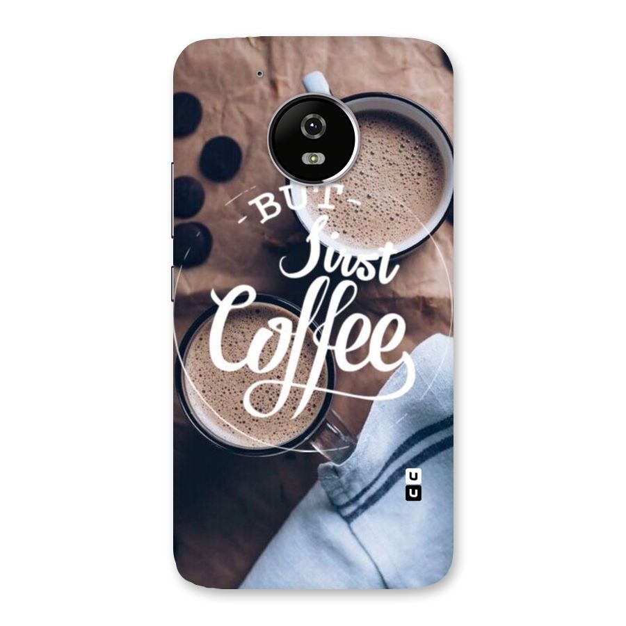 Just Coffee Back Case for Moto G5