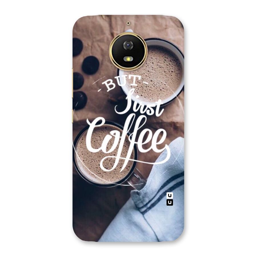 Just Coffee Back Case for Moto G5s