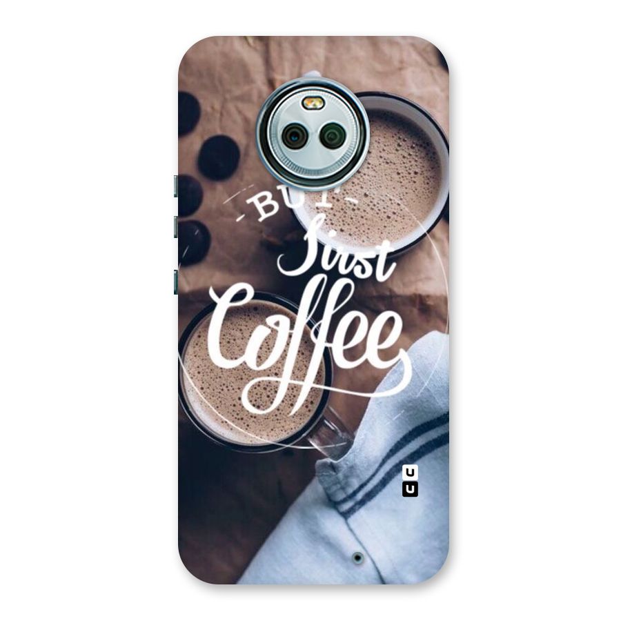 Just Coffee Back Case for Moto X4