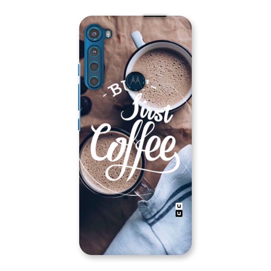 Just Coffee Back Case for Motorola One Fusion Plus