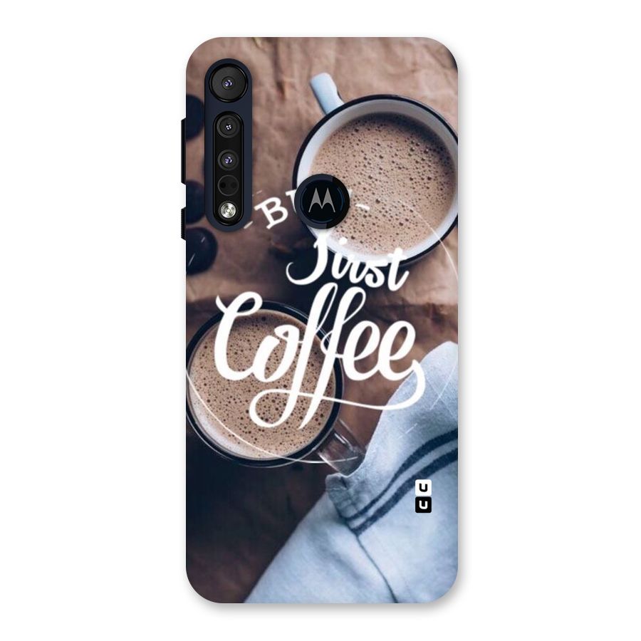 Just Coffee Back Case for Motorola One Macro