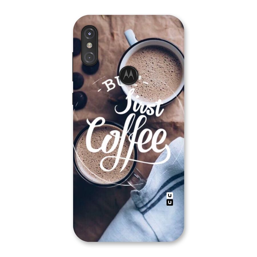 Just Coffee Back Case for Motorola One Power