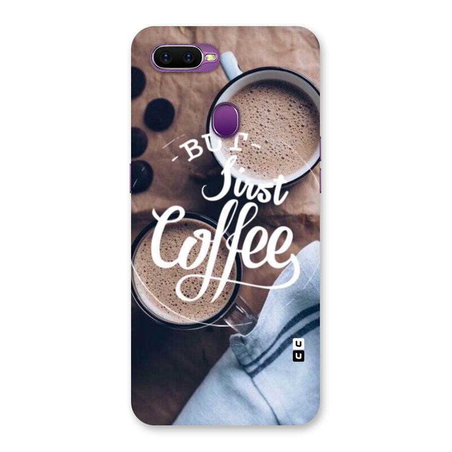 Just Coffee Back Case for Oppo F9