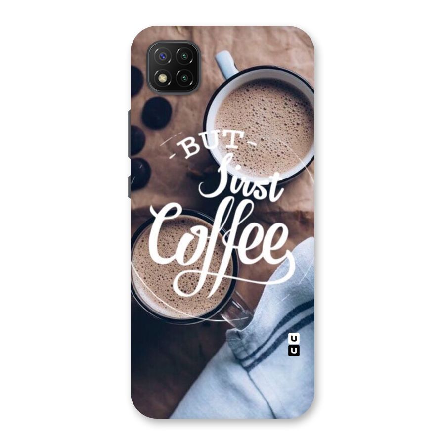 Just Coffee Back Case for Poco C3