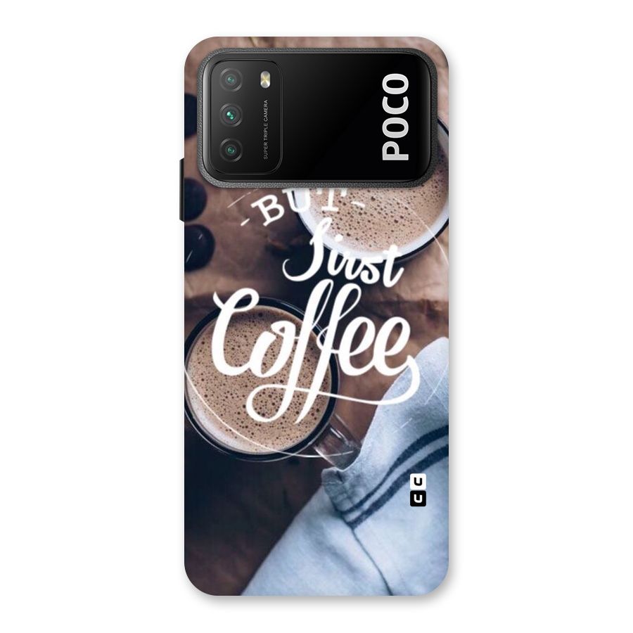 Just Coffee Back Case for Poco M3