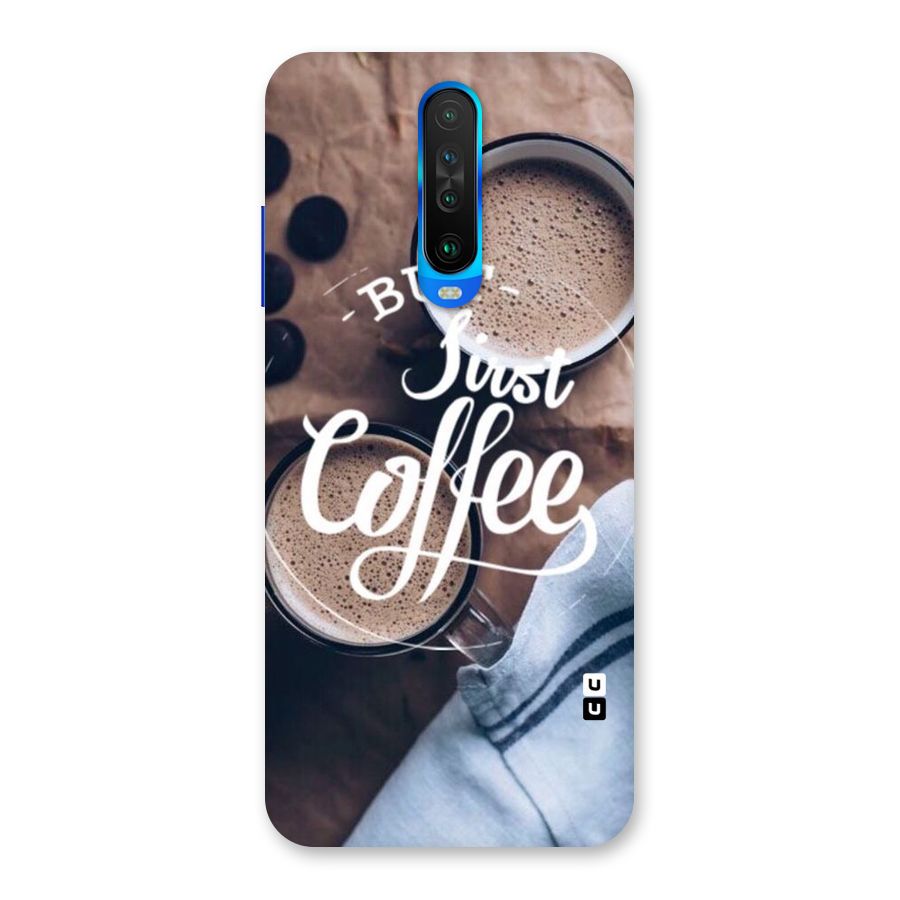 Just Coffee Back Case for Poco X2