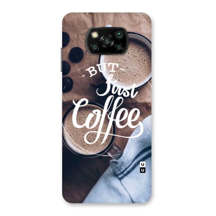 Just Coffee Back Case for Poco X3
