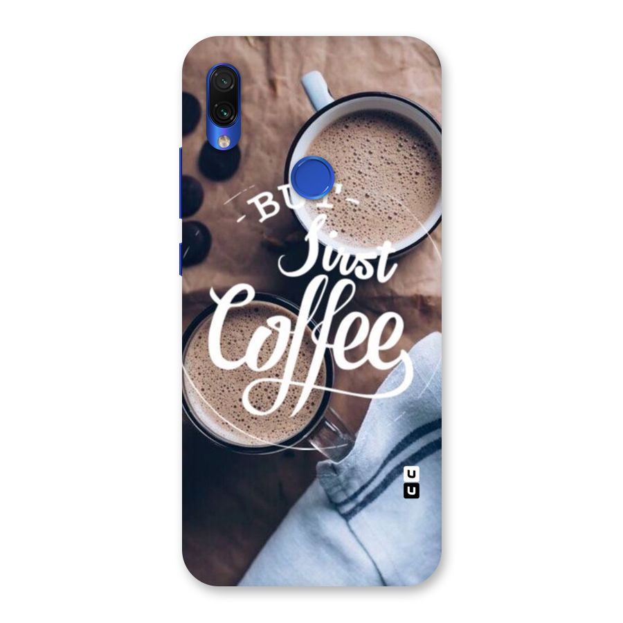 Just Coffee Back Case for Redmi Note 7S