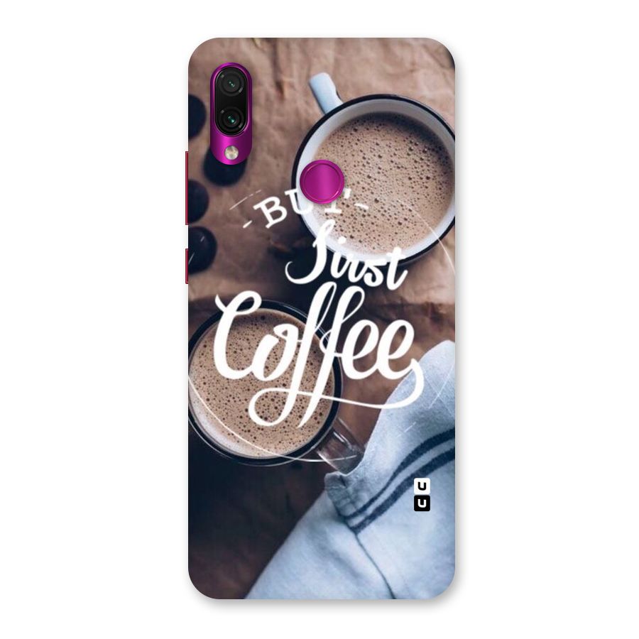 Just Coffee Back Case for Redmi Note 7 Pro