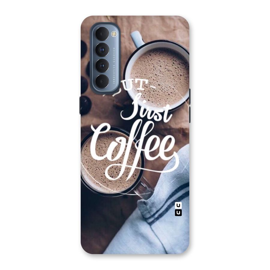 Just Coffee Back Case for Reno4 Pro