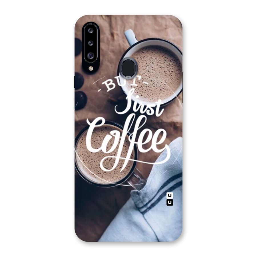 Just Coffee Back Case for Samsung Galaxy A20s