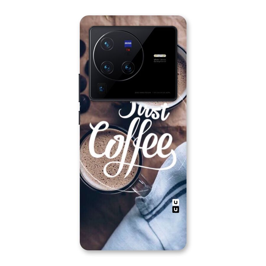 Just Coffee Back Case for Vivo X80 Pro