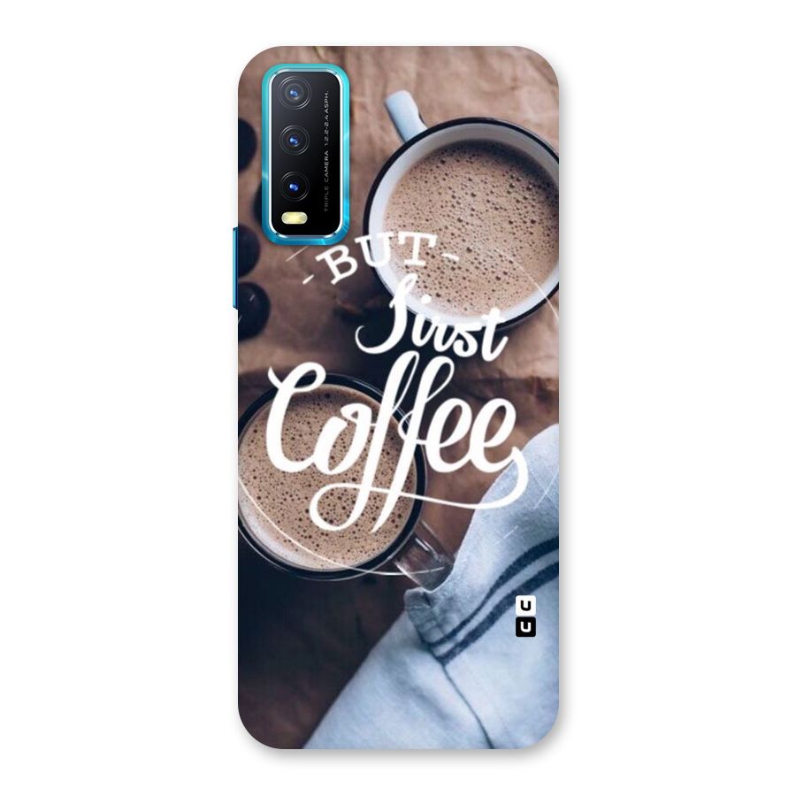 Just Coffee Back Case for Vivo Y20A