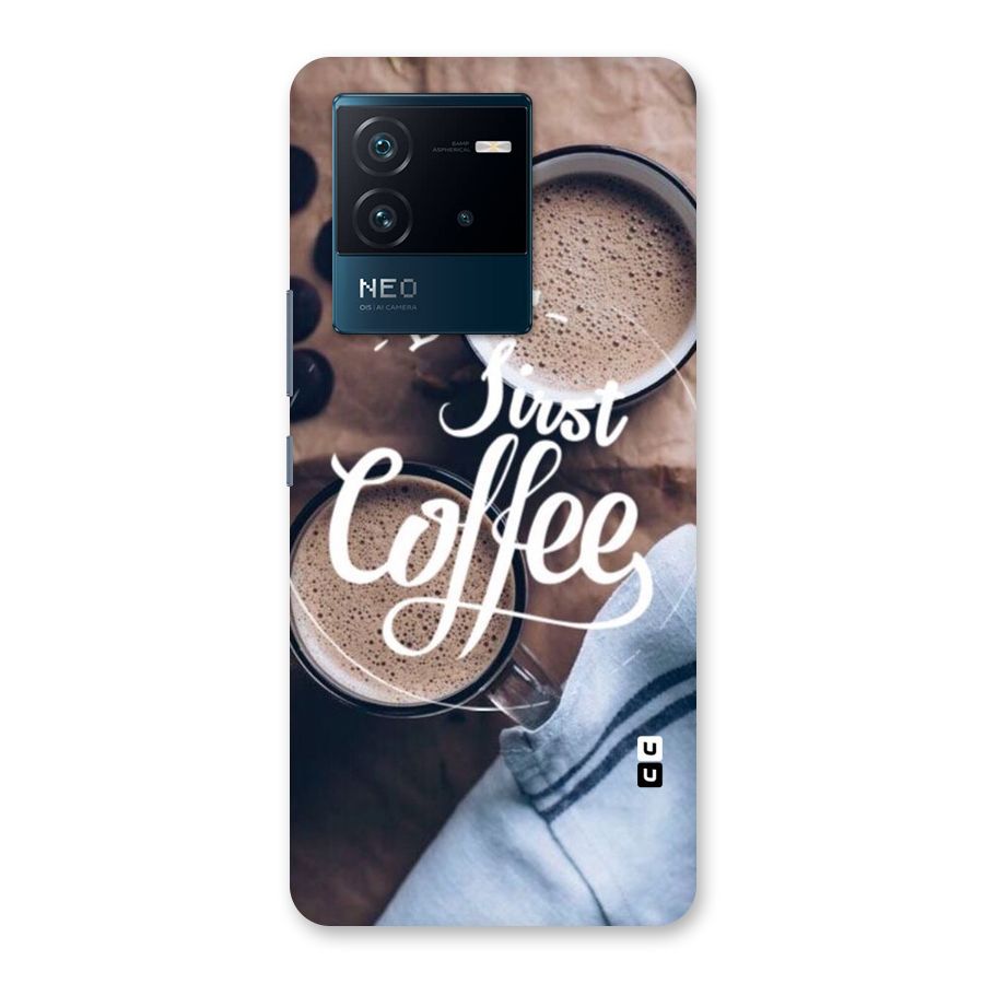 Just Coffee Back Case for Vivo iQOO Neo 6 5G