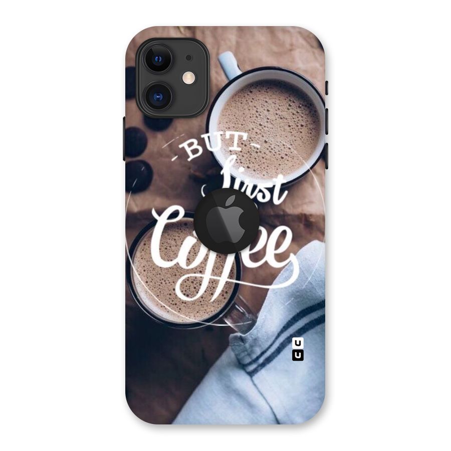 Just Coffee Back Case for iPhone 11 Logo Cut