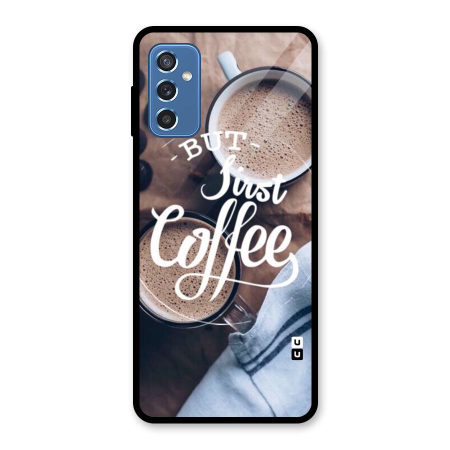 Just Coffee Glass Back Case for Galaxy M52 5G