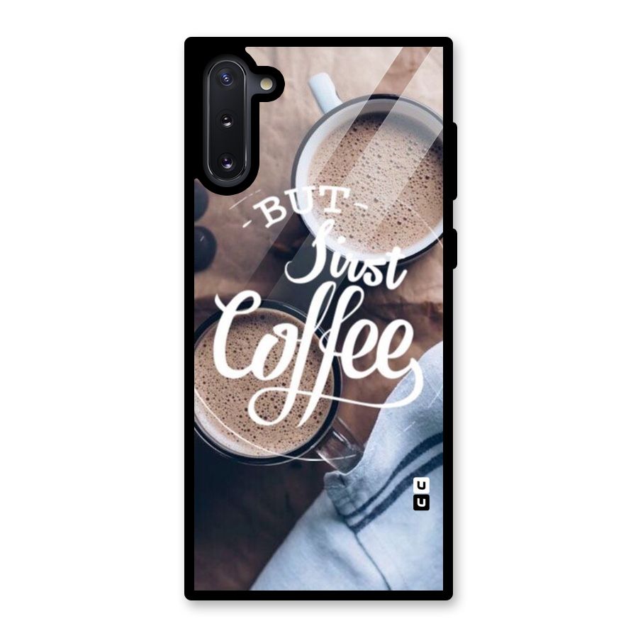 Just Coffee Glass Back Case for Galaxy Note 10