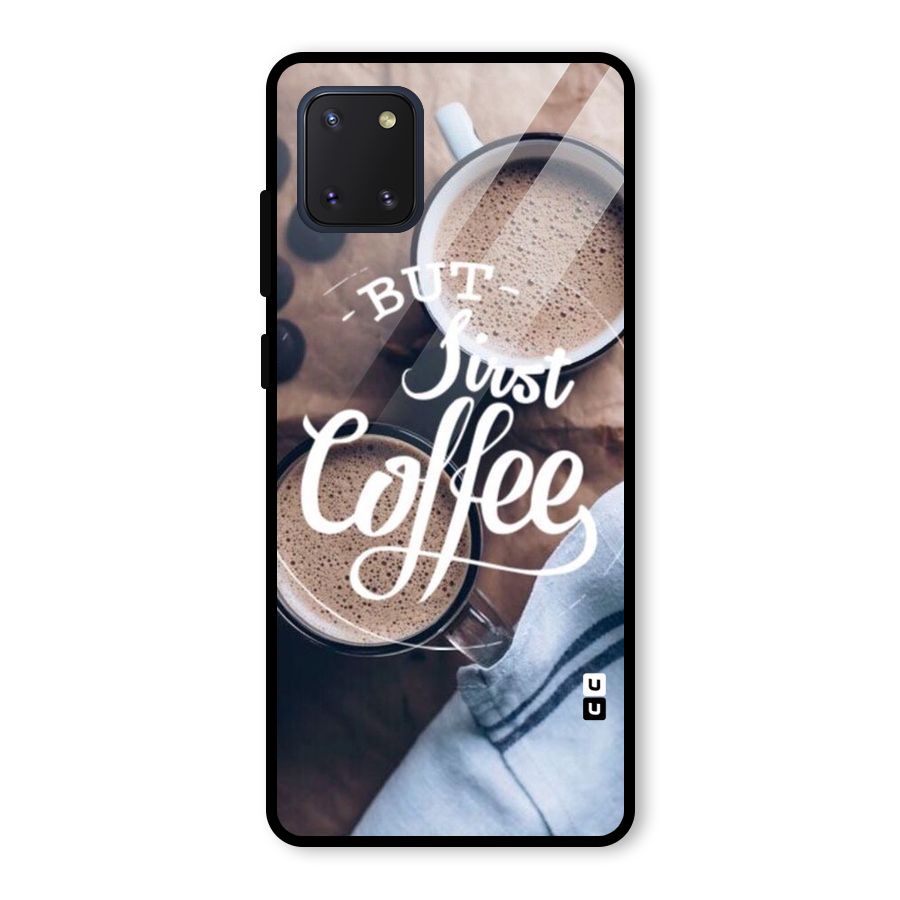 Just Coffee Glass Back Case for Galaxy Note 10 Lite