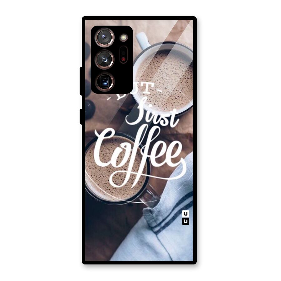 Just Coffee Glass Back Case for Galaxy Note 20 Ultra