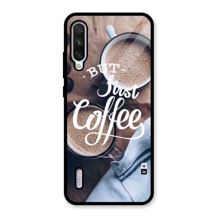 Just Coffee Glass Back Case for Mi A3