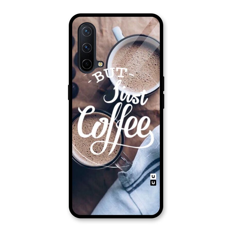 Just Coffee Glass Back Case for OnePlus Nord CE 5G