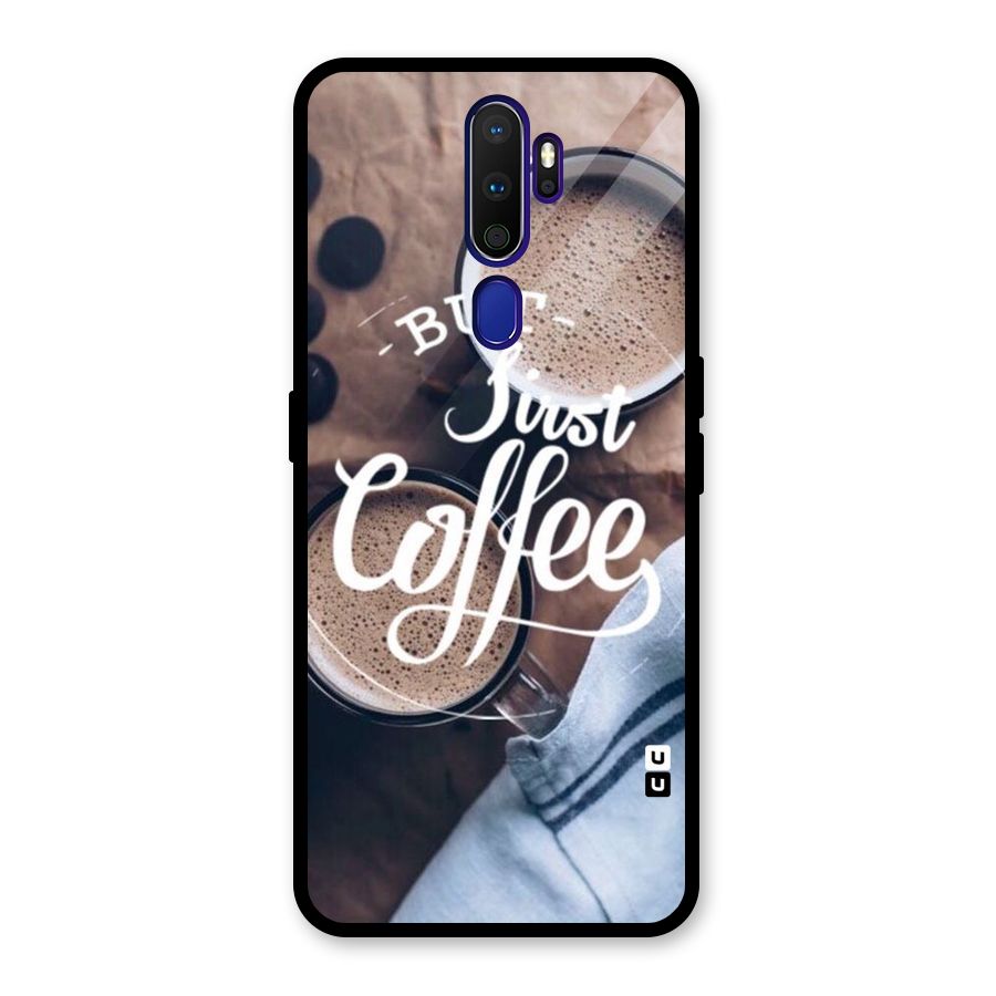 Just Coffee Glass Back Case for Oppo A9 (2020)