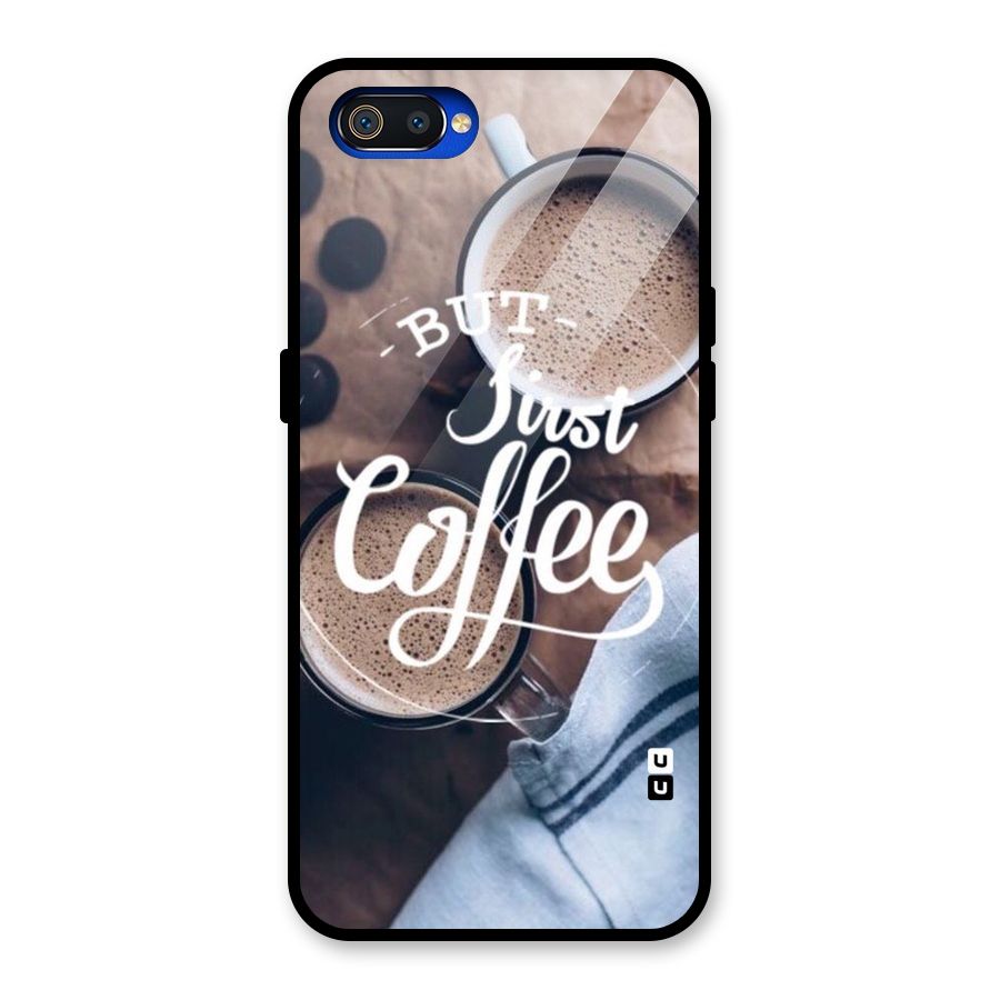 Just Coffee Glass Back Case for Realme C2