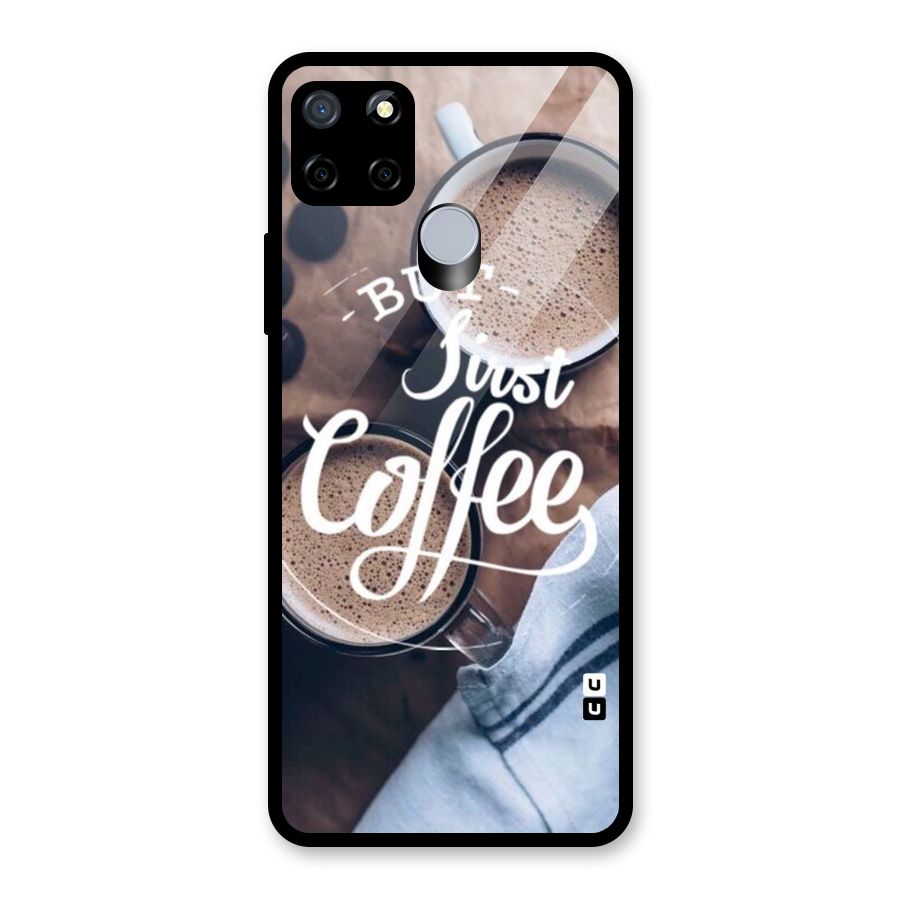 Just Coffee Glass Back Case for Realme Narzo 20