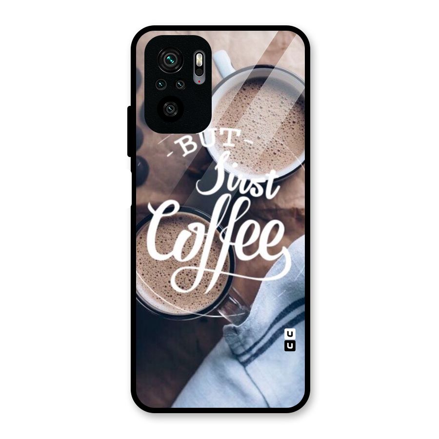 Just Coffee Glass Back Case for Redmi Note 10S