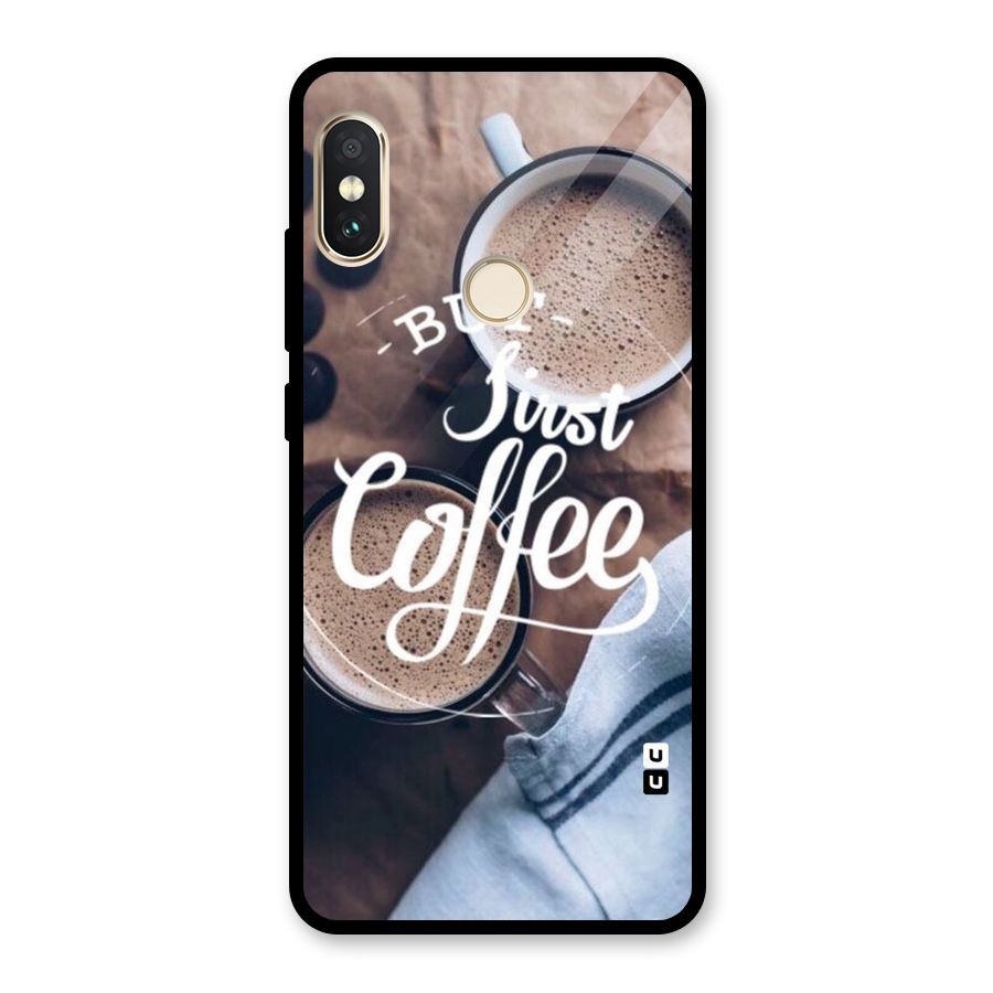Just Coffee Glass Back Case for Redmi Note 5 Pro