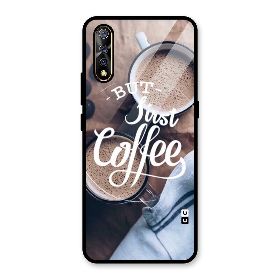 Just Coffee Glass Back Case for Vivo S1