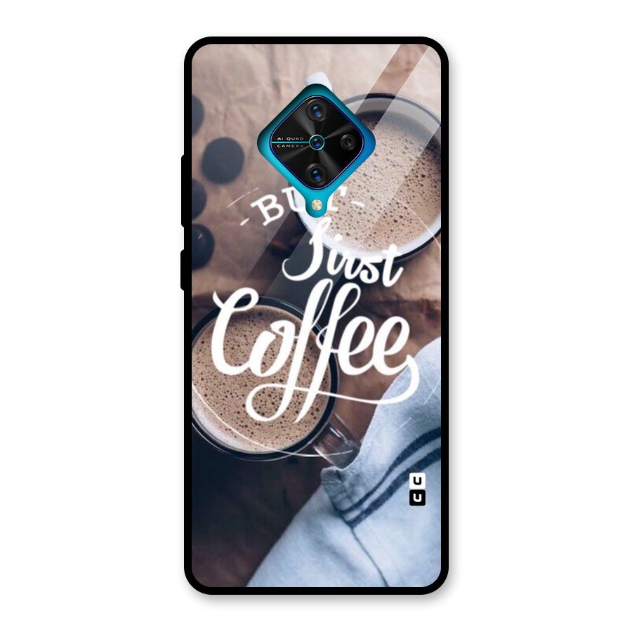 Just Coffee Glass Back Case for Vivo S1 Pro
