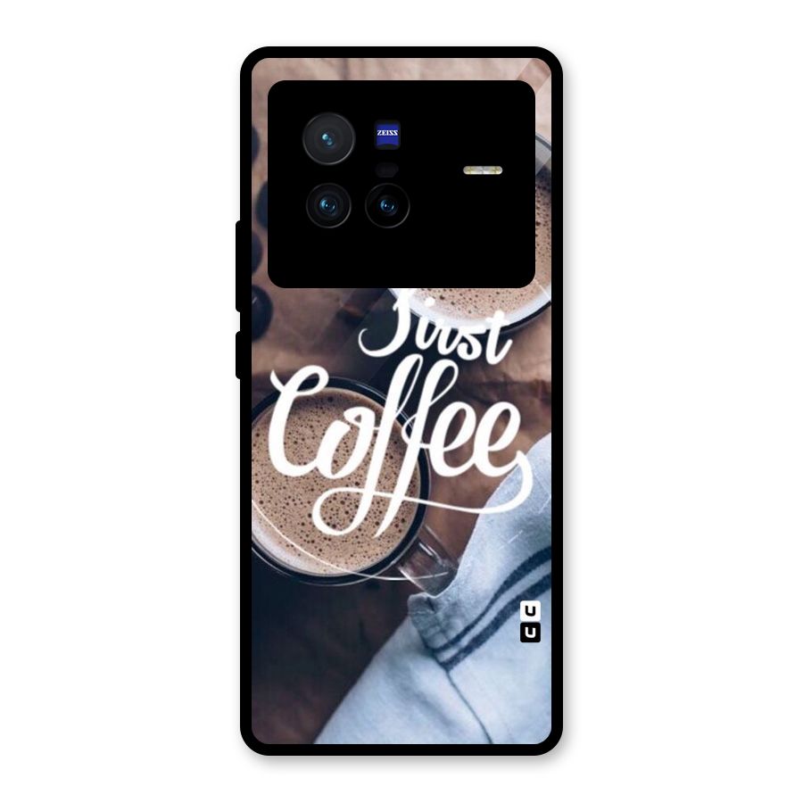 Just Coffee Glass Back Case for Vivo X80
