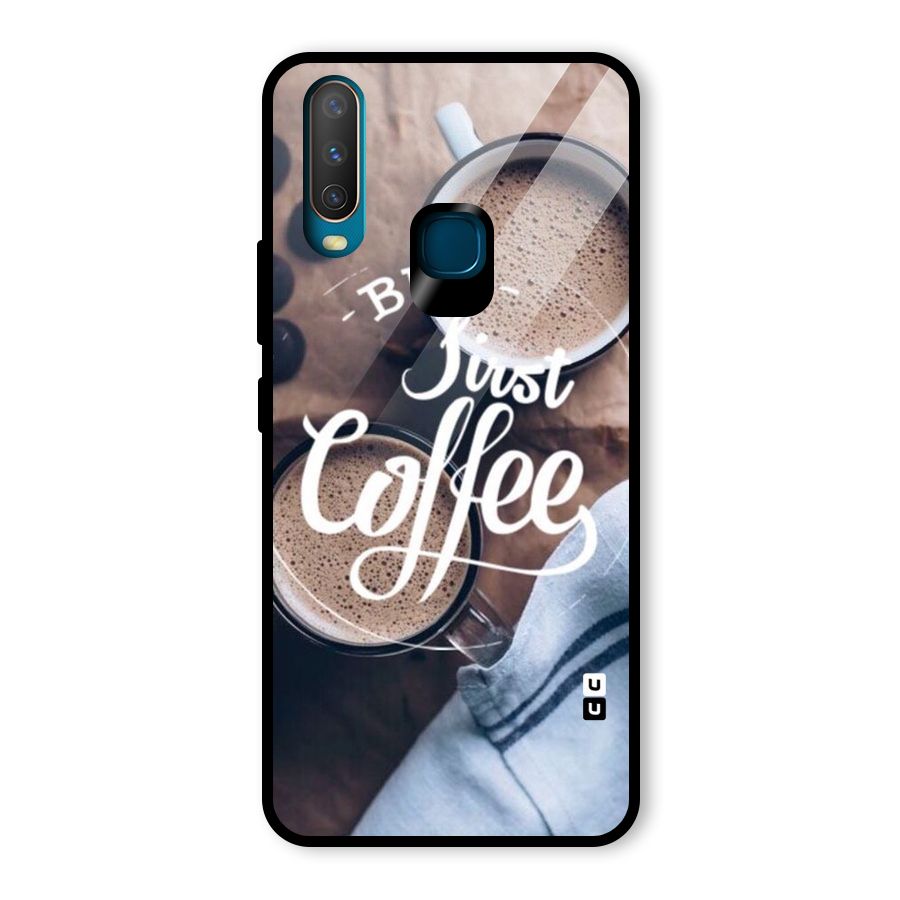 Just Coffee Glass Back Case for Vivo Y17