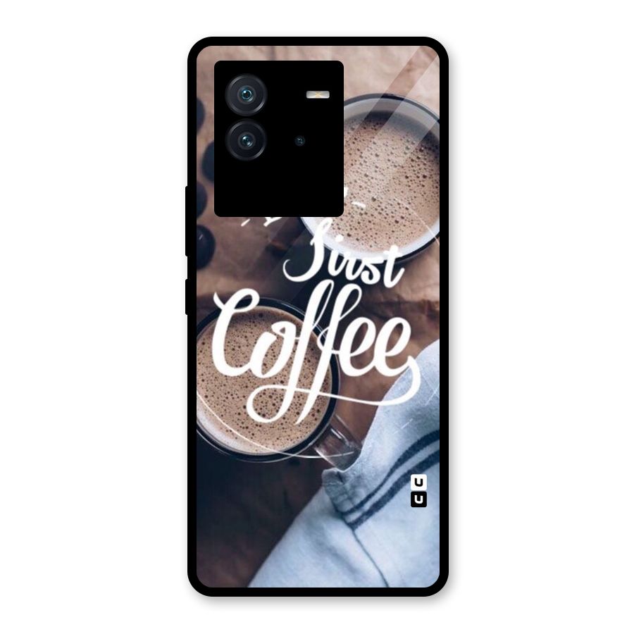 Just Coffee Glass Back Case for Vivo iQOO Neo 6 5G