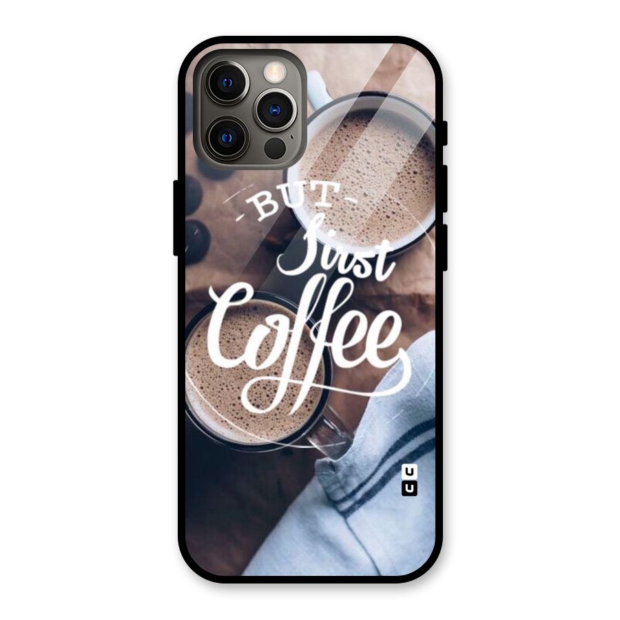 Just Coffee Glass Back Case for iPhone 12 Pro