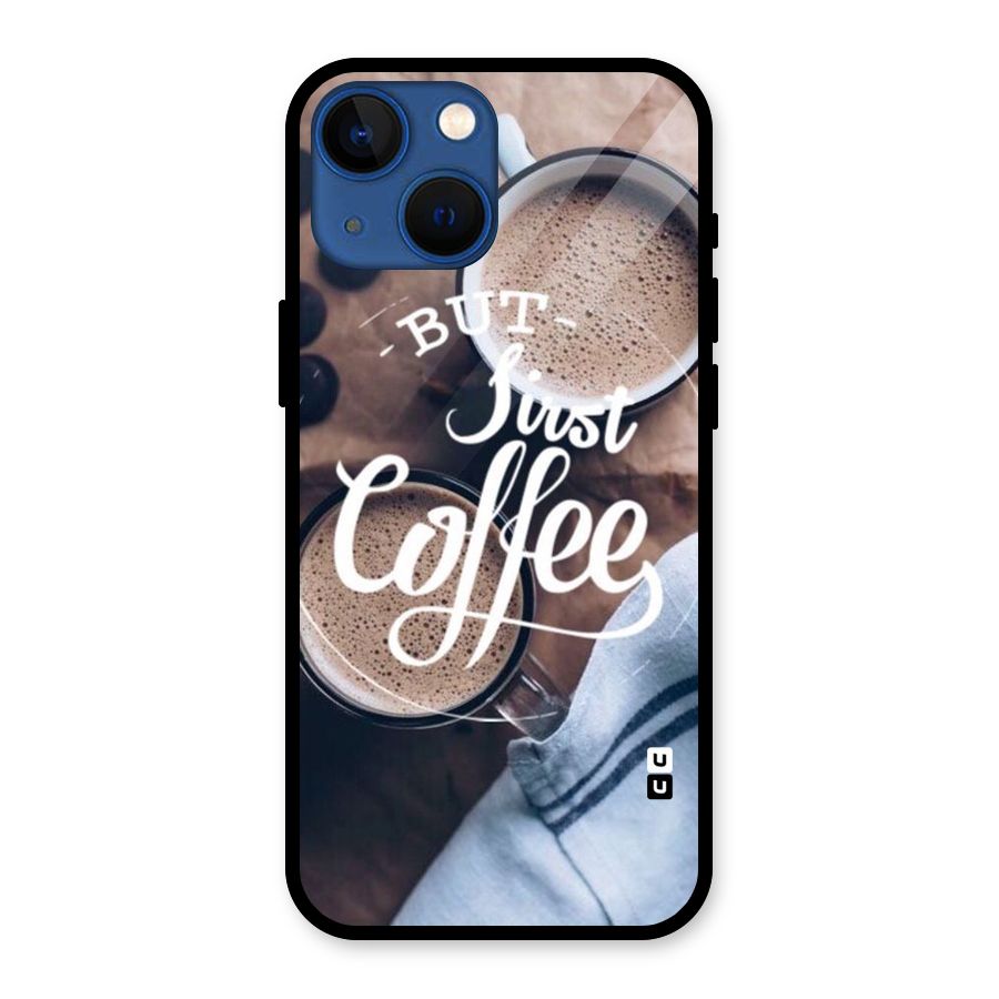Just Coffee Glass Back Case for iPhone 13 Mini