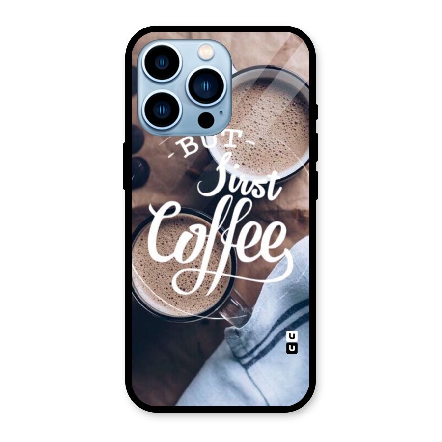 Just Coffee Glass Back Case for iPhone 13 Pro