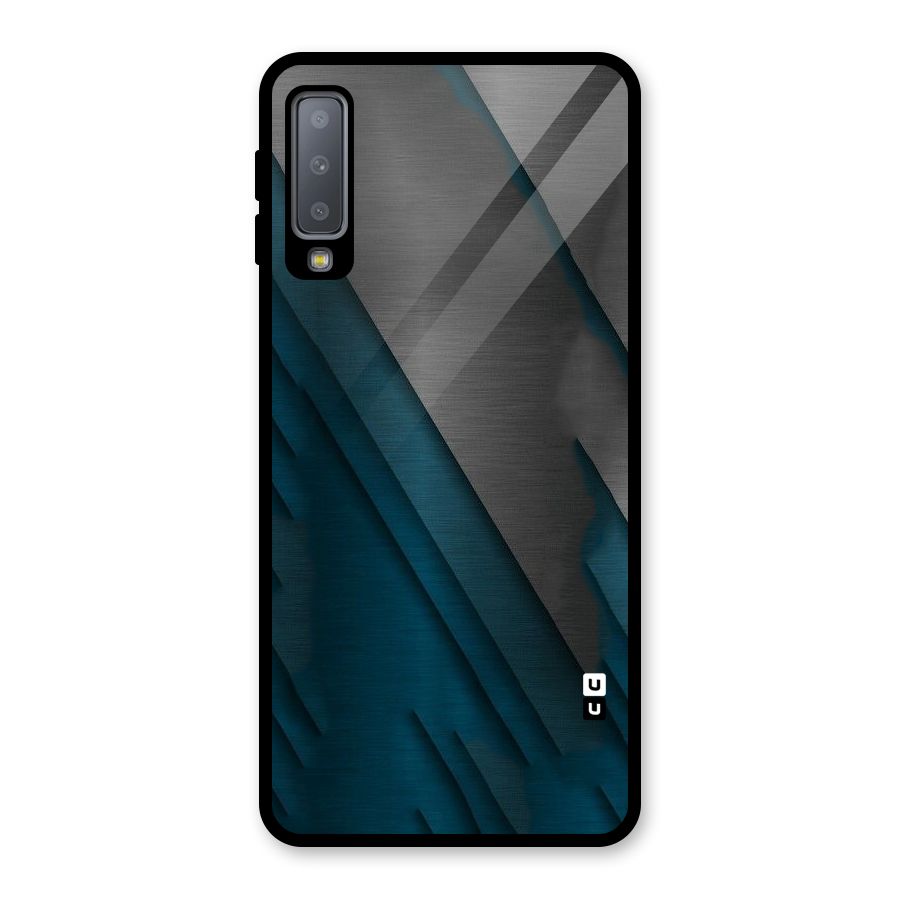 Just Lines Glass Back Case for Galaxy A7 (2018)